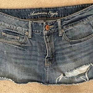 American Eagle denim mini skirt
